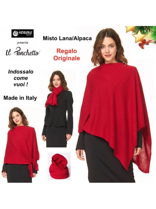 Il Ponchetto Coprispalle Donna Multifunzione Woman Poncho Cape CC-PONC21